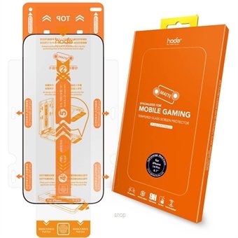 309916_1 HODA Gaming Anti-Glare Full Coverage Tempered Glass Screen Protector for iPhone Series - Matte